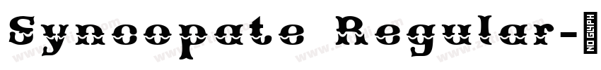 Syncopate Regular字体转换